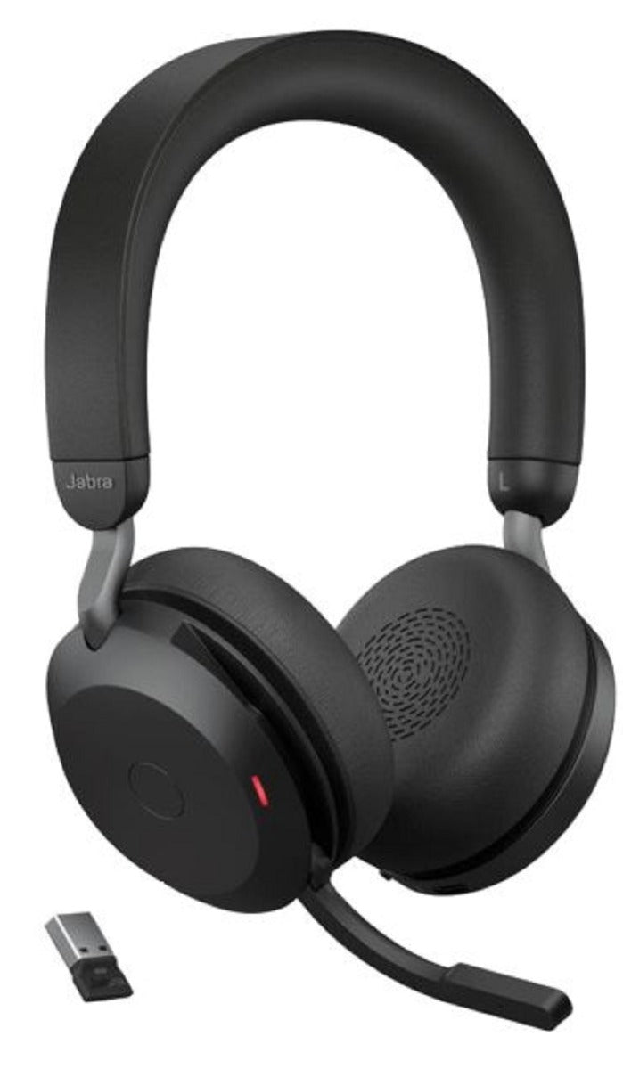 Jabra Evolve2 75 UC USB-A Stereo Bluetooth Headset with Stand