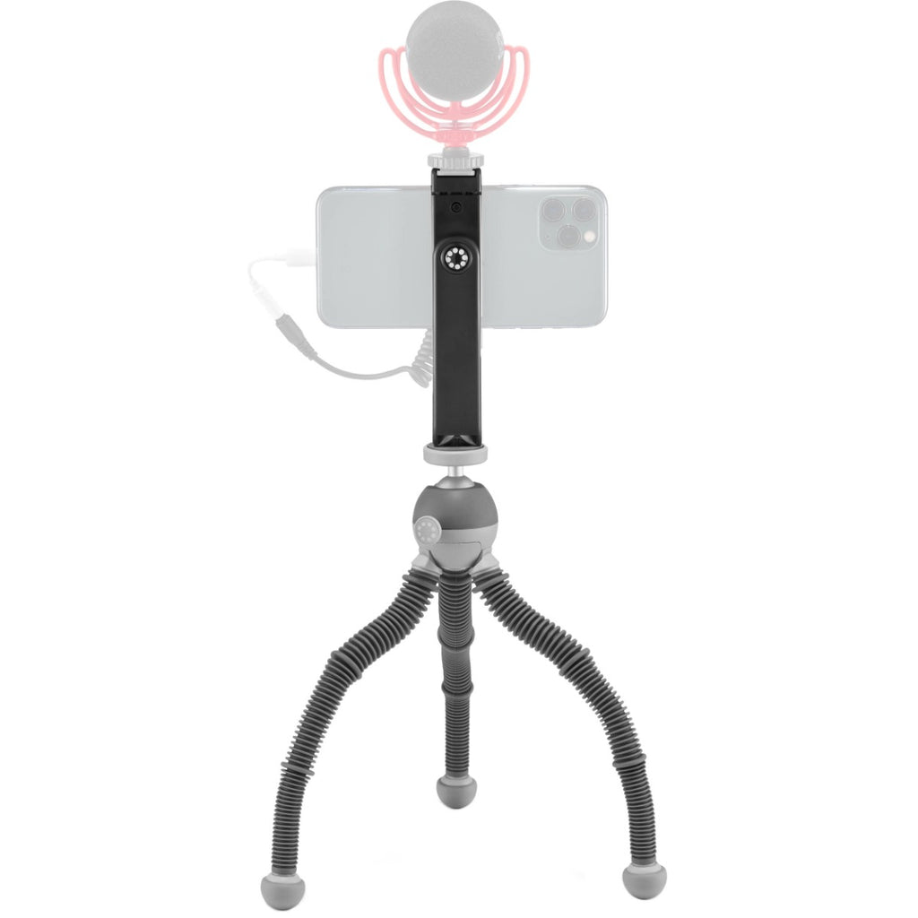 JOBY Podzilla Large Tabletop Tripod with Griptight 360 Phone Mount Kit (Gray)