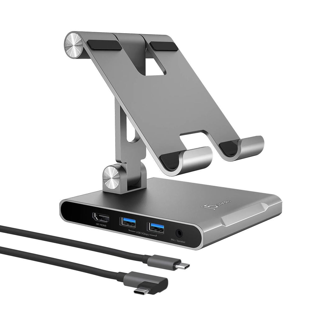 j5create Multi-Angle 4K Docking Station with USB-C 100W PD