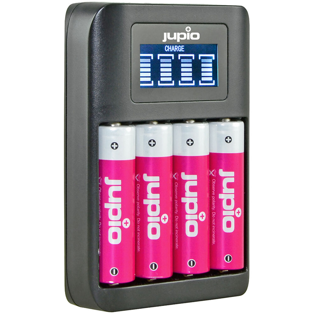 Jupio 4 Slot AA & AAA USB Fast Charger (EOL)