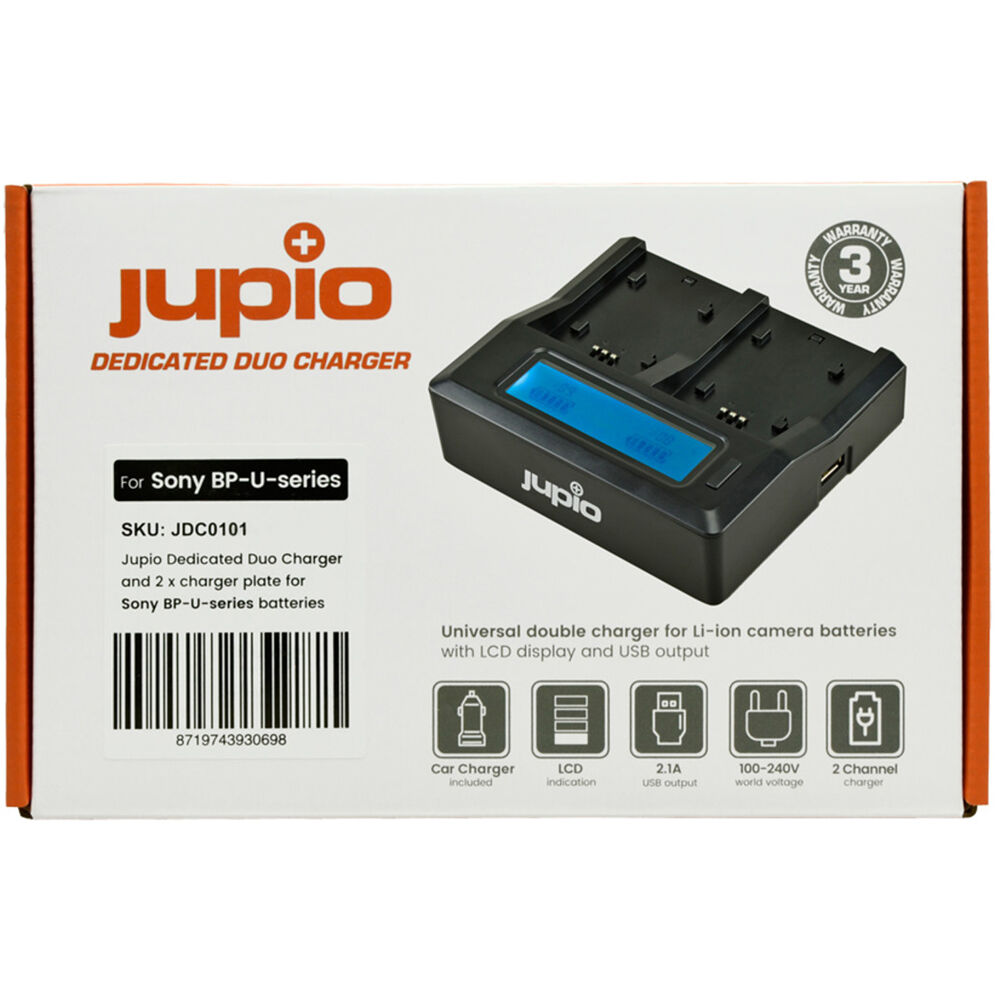 Jupio Duo Charger for Canon BP-A Series Batteries (EOL)