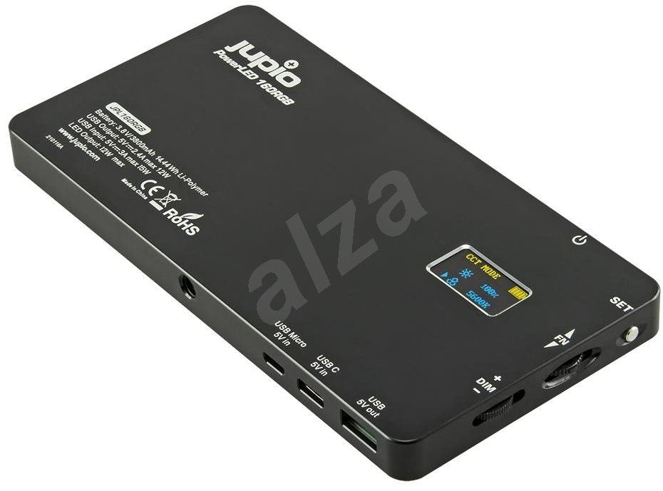 Jupio PowerLED 160RGB with Built in Powerbank
