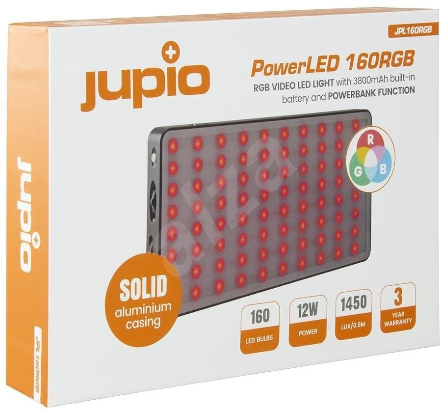 Jupio PowerLED 160RGB with Built in Powerbank