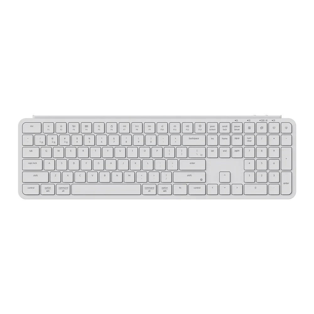 Keychron B6 Pro Ultra-Slim Wireless Keyboard (Ivory White)