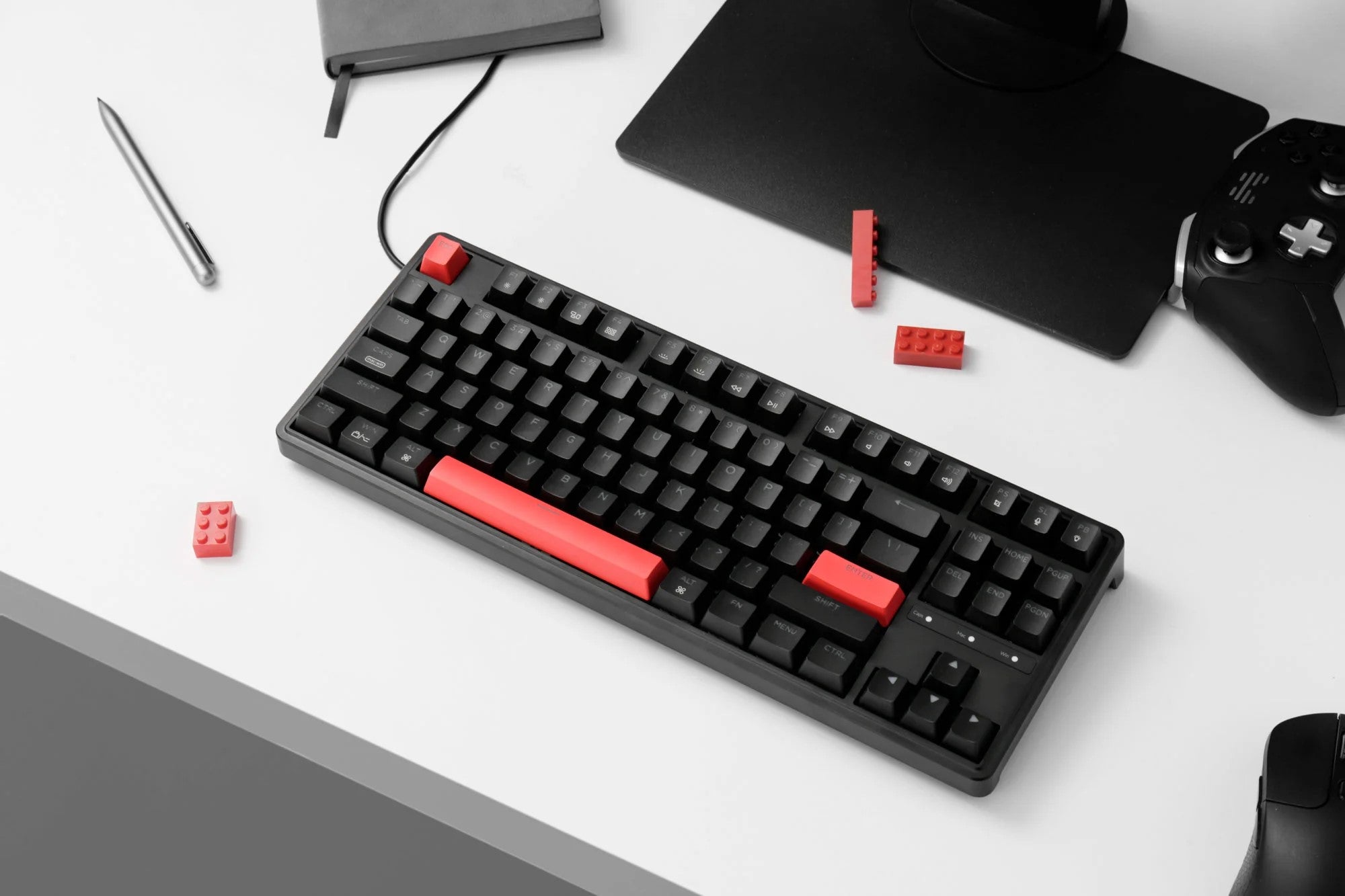 Keychron C3 Pro 80% Red Wired Mechanical Keyboard (Red Switch)