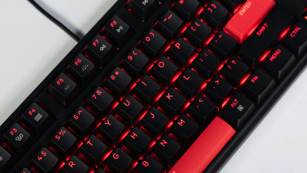 Keychron C3 Pro 80% Red Wired Mechanical Keyboard (Brown Switch)