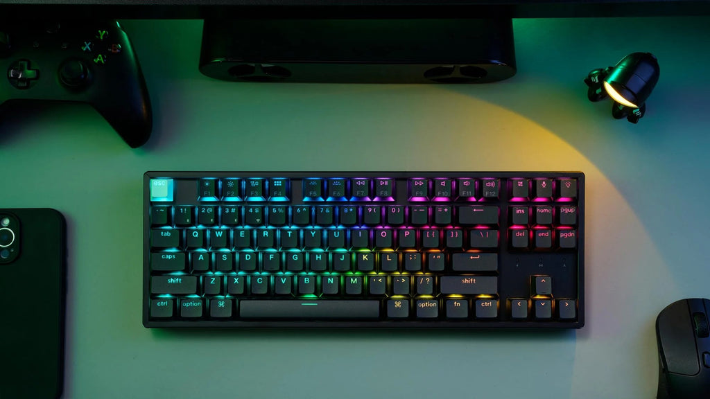 Keychron K8 HE Magnetic TKL Keyboard (Black) (Gateron Nebula Switch)