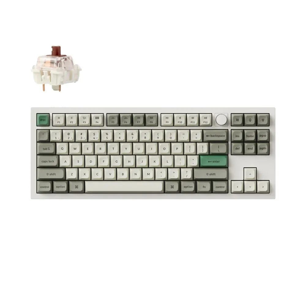 Open Box Keychron Q3 Max Hot-Swappable Keyboard (White) (Brown Switch)