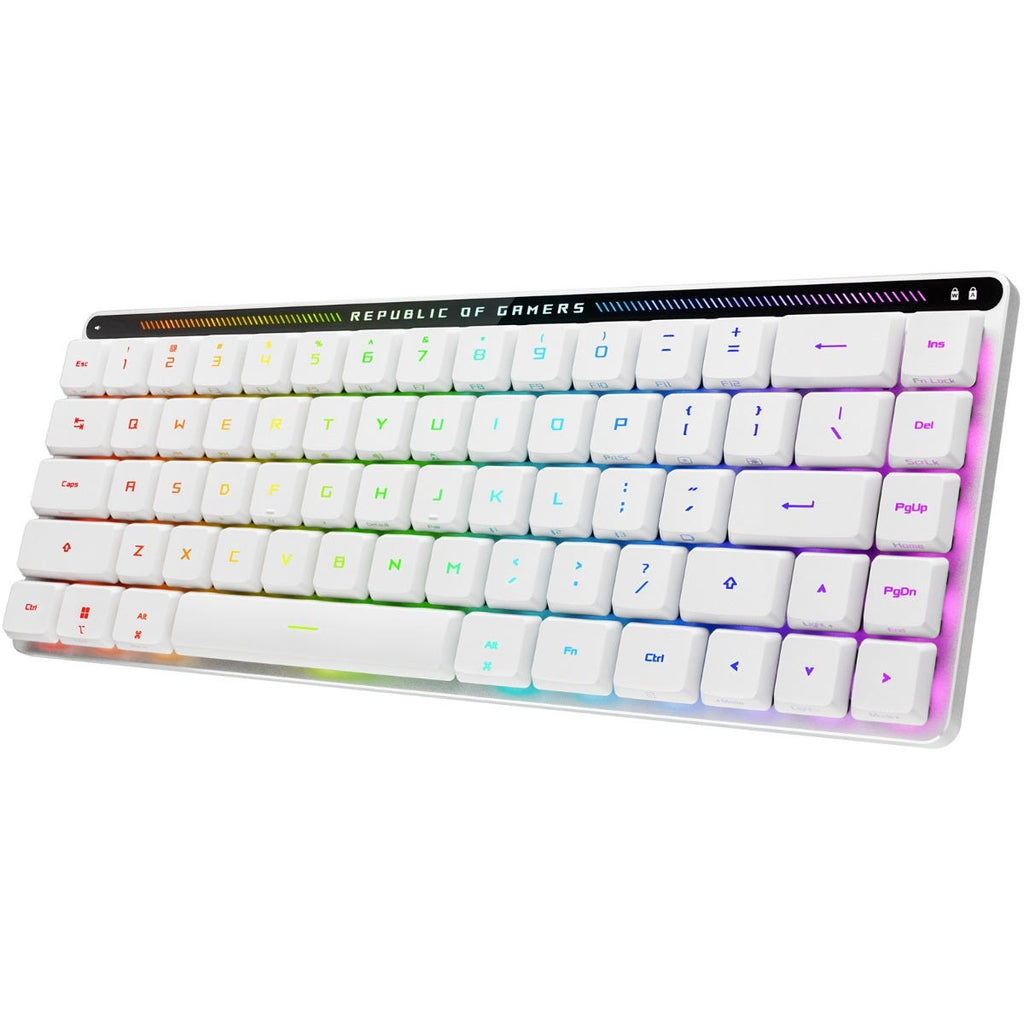 ASUS ROG FALCHION 65% Wireless Mechanical Gaming Keyboard (White) (Red Switches) 