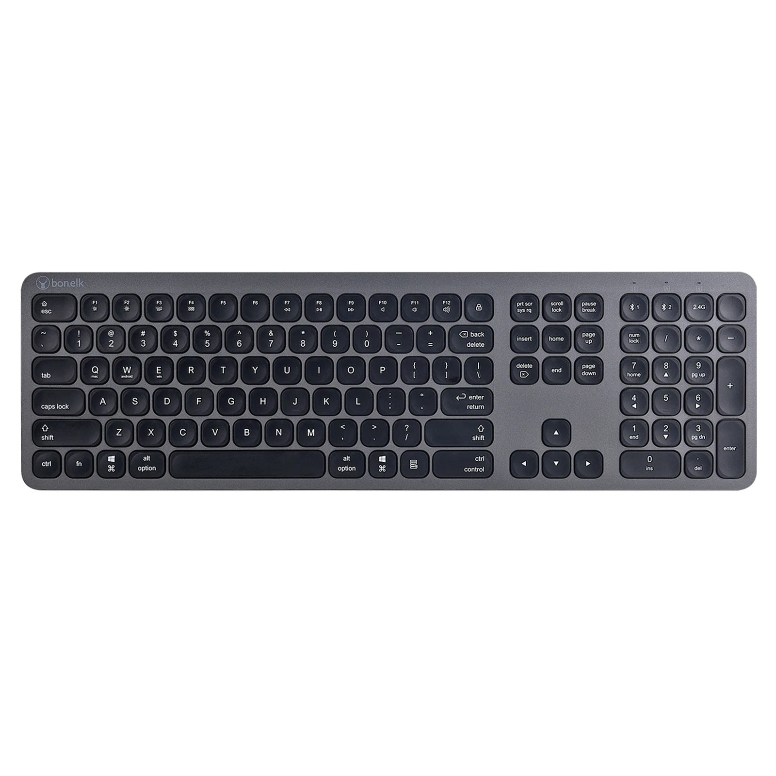 Bonelk Slim Bluetooth Wireless Keyboard and Mouse Combo (Space Grey)