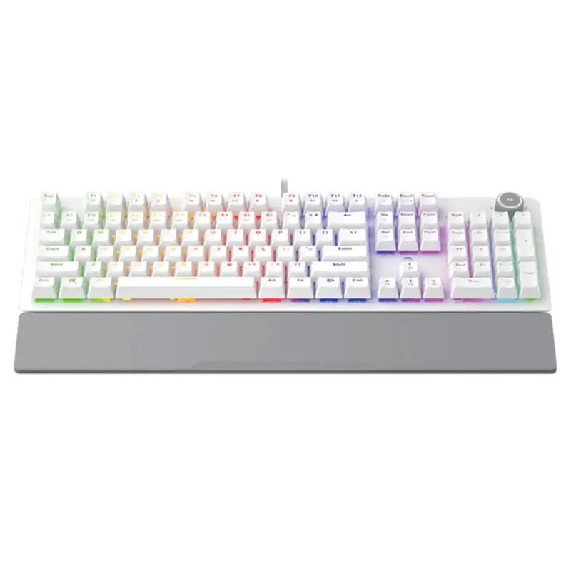 Fantech MK853 MAXPOWER RGB Gaming Mechanical Keyboard (White) (Outemu Blue Switch)