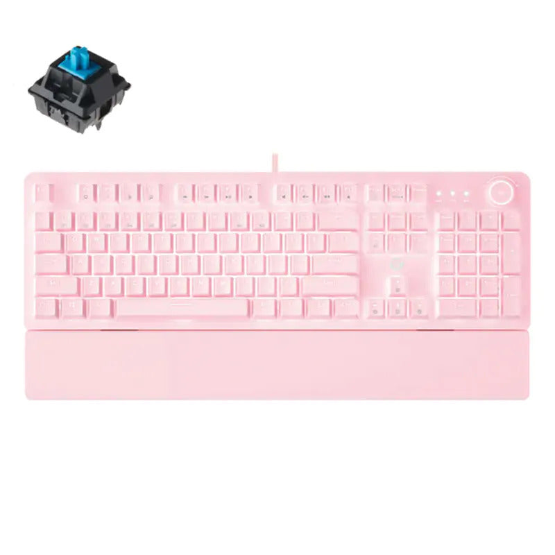 Fantech MK853 MAXPOWER RGB Gaming Mechanical Keyboard (Pink) (Outemu Blue Switch)