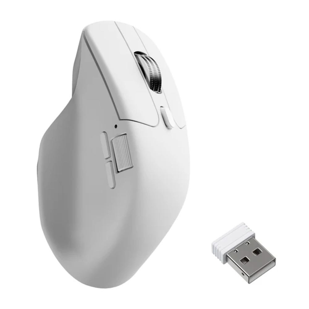 Keychron M6 Wireless Mouse (White) (8K Polling Rate) (Silent Micro Switch)