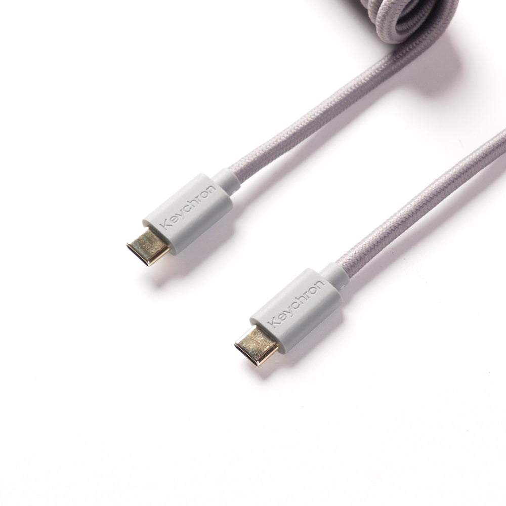 Keychron 8K Coiled Aviator Cable (Grey)