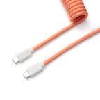 Keychron 8K Coiled Aviator Cable (Pink Orange)