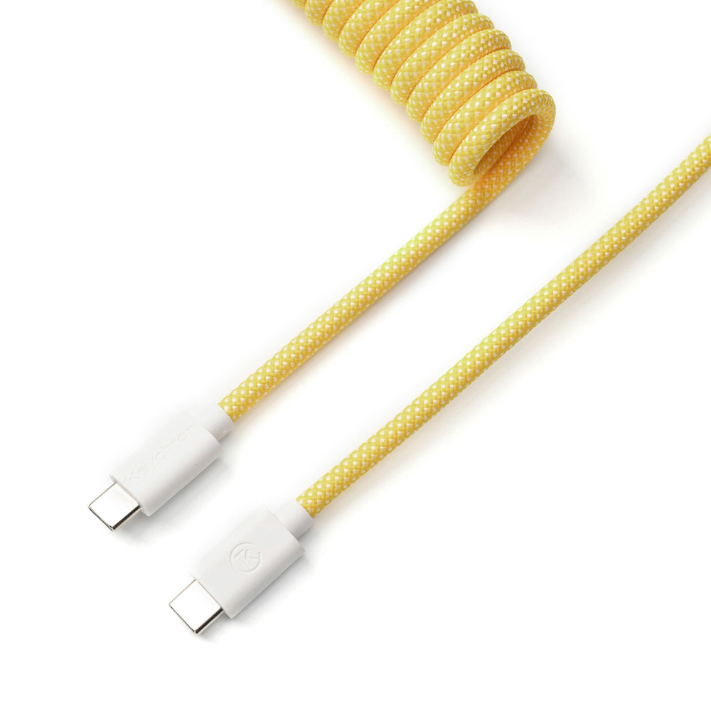 Keychron 8K Coiled Aviator Cable (Yellow)