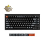 Keychron V1 Ultra 8K Wireless Mechanical Keyboard (Black) (Silk POM Switch - Banana)