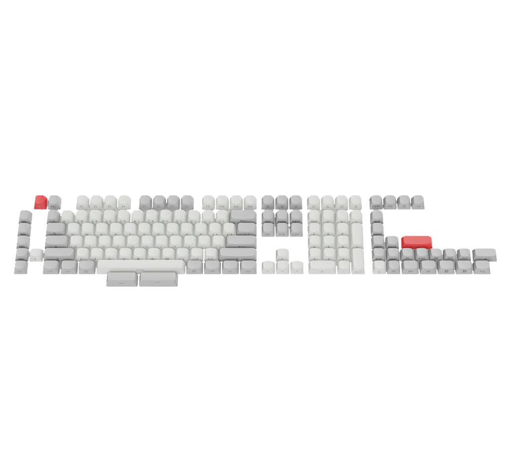 Keychron Double Shot PBT Side-Printed OSA Profile Full Keycap Set (White)