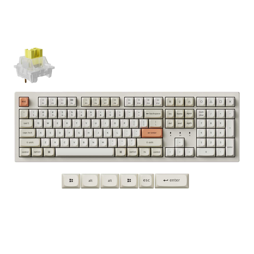 Keychron K10 Max ZMK Hot-Swappable Wireless Keyboard (Retro Pastel)