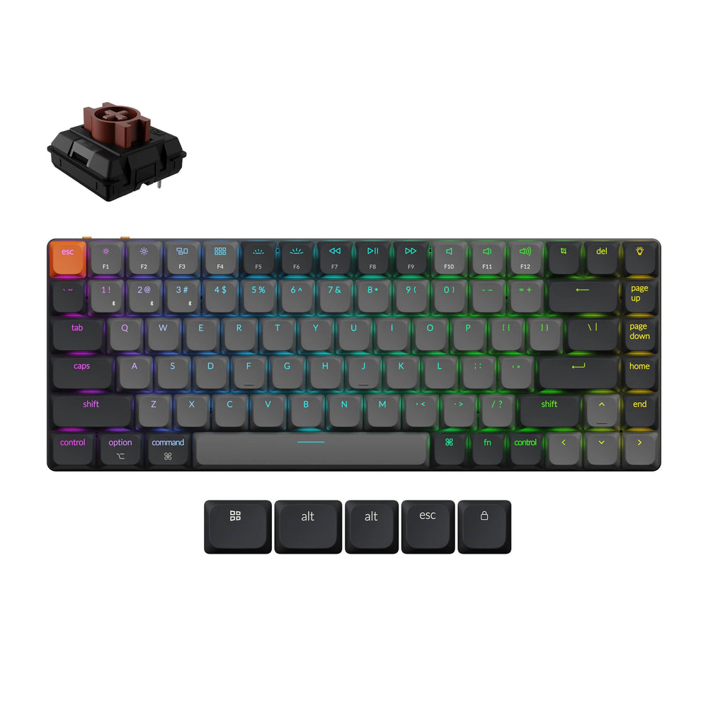 Keychron K3v3 Low Profile 75% Mechanical Keyboard with RGB Backlit (Brown Switch)
