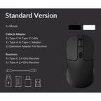 Keychron M3 Bluetooth Wireless Mouse with RGB Light (Black)
