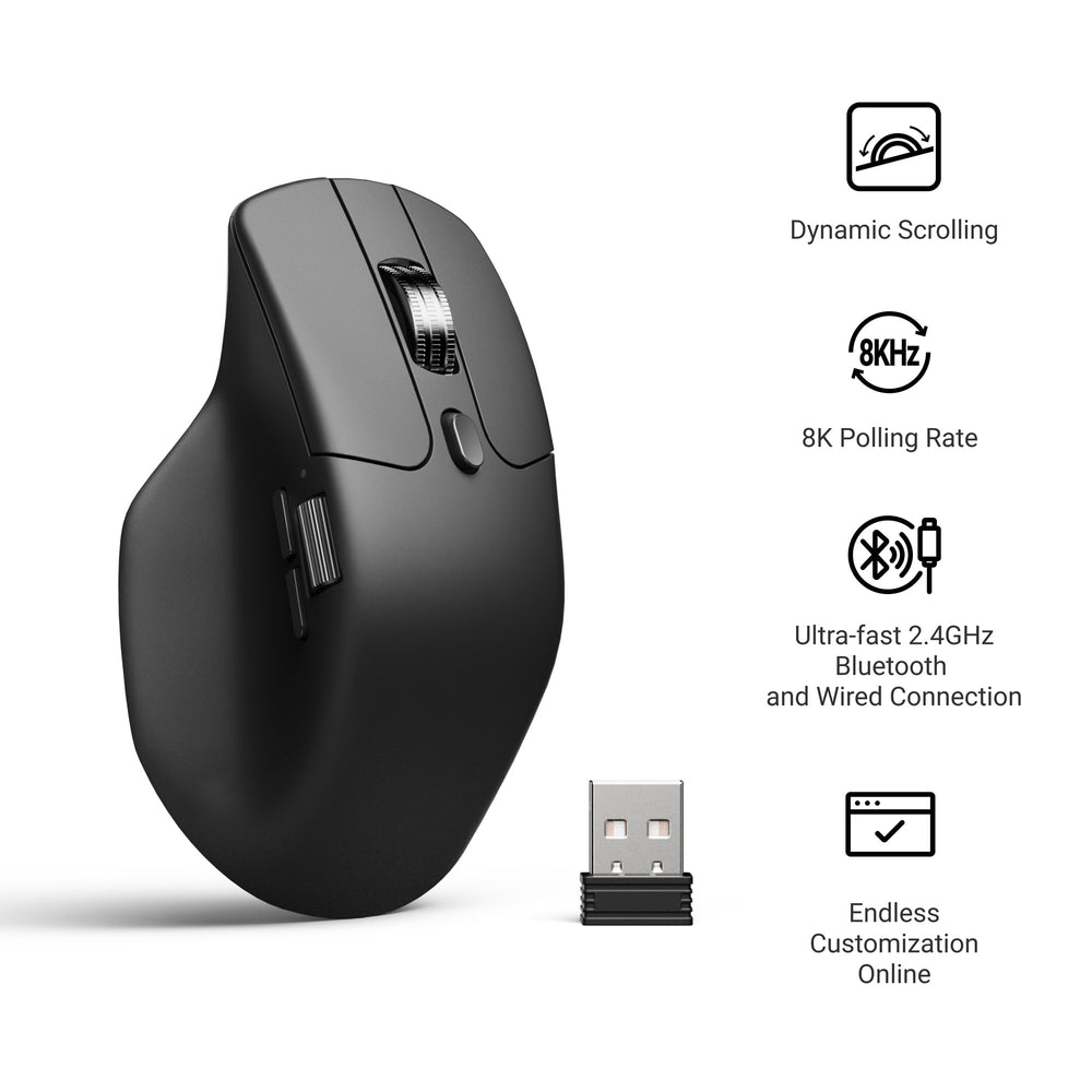 Open Box Keychron M6 Wireless Mouse (White) (8K Polling Rate)