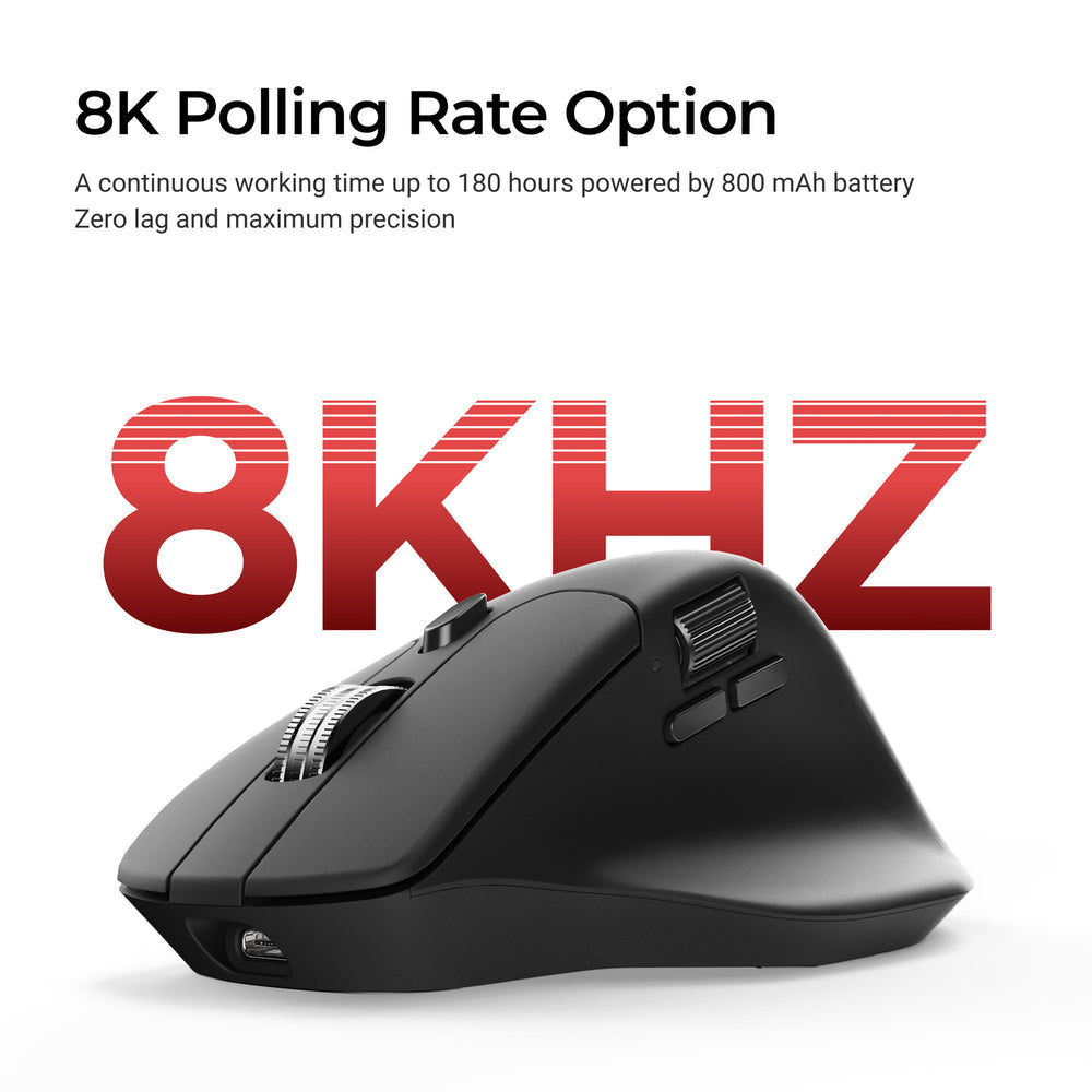 Open Box Keychron M6 Wireless Mouse (White) (8K Polling Rate)