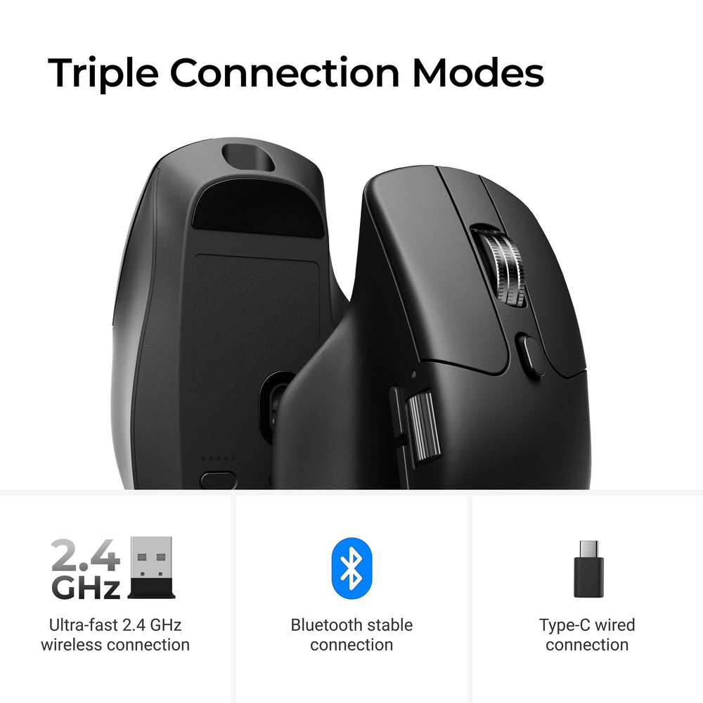 Open Box Keychron M6 Wireless Mouse (White) (8K Polling Rate)