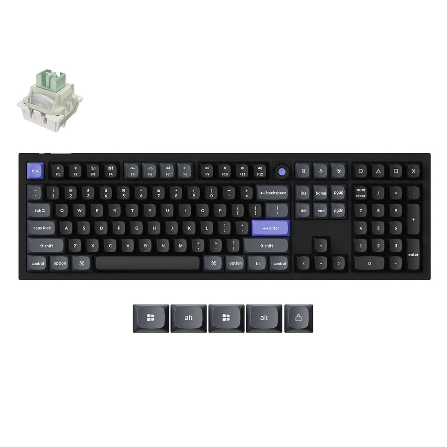 Keychron Q6 HE 8K Wired Magnetic Switch Keyboard (Black) (Fully Assembled Knob)