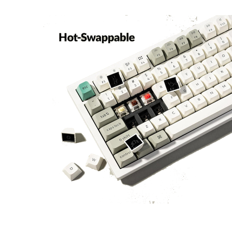 Keychron Q6 Max Hot-Swap Wireless Mechanical Keyboard (White) (Red Switch)