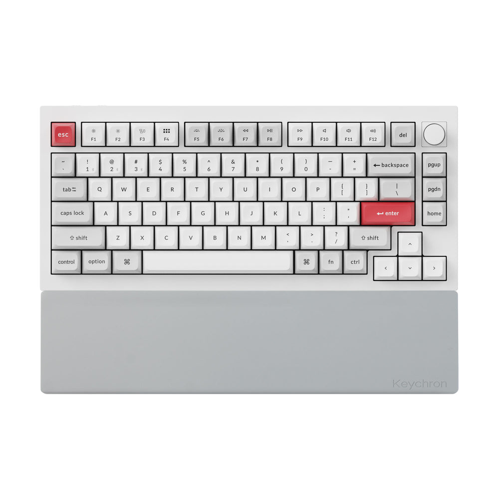 Keychron Silicone Palm Rest V1 V1Max V2 Q2 Q9 Q1 Q1Pro Q1Max Q2Pro Q2Max (Gray)