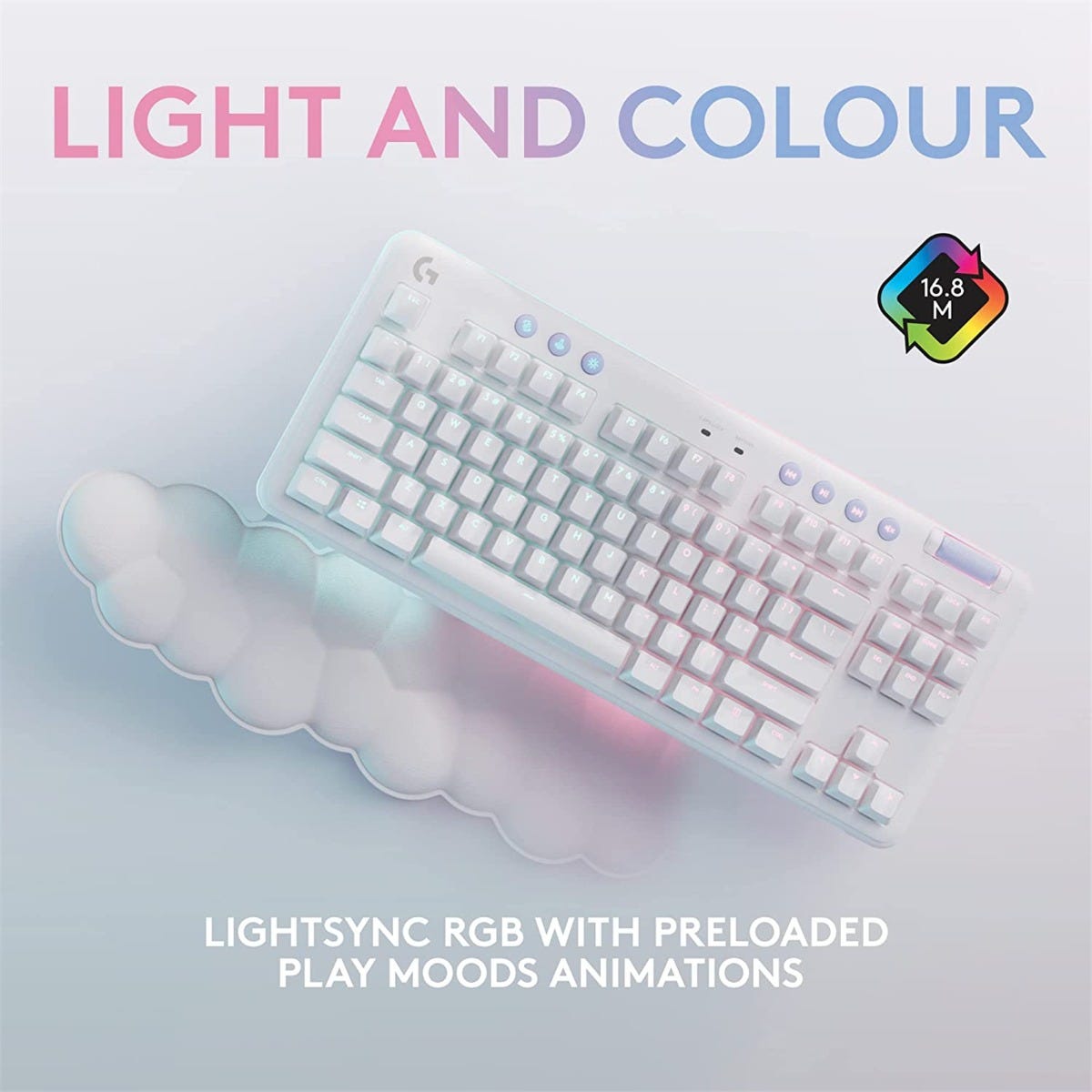 Logitech G715 RGB TKL Wireless Mechanical Gaming Keyboard (Aurora Collection)
