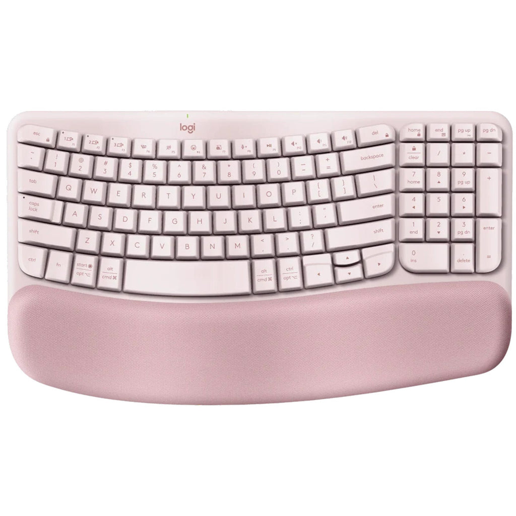 Logitech Wave Keys Wireless Ergonomic Keyboard (Rose)