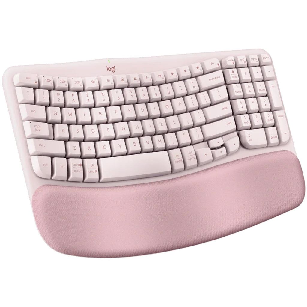 Logitech Wave Keys Wireless Ergonomic Keyboard (Rose)