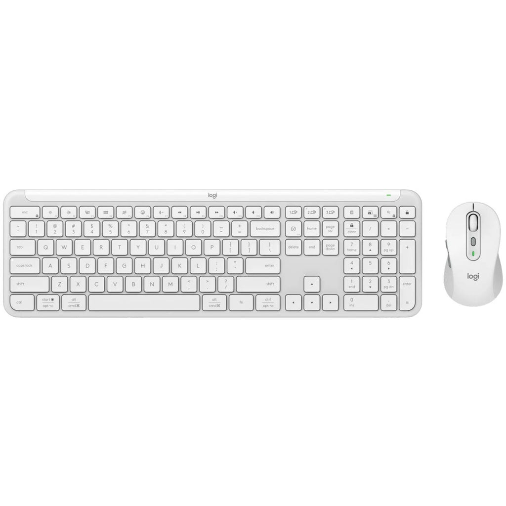 Logitech MK950 Signature Slim Wireless Keyboard and Mouse Combo (Off White)