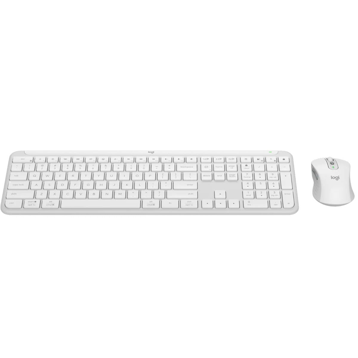 Logitech MK950 Signature Slim Wireless Keyboard and Mouse Combo (Off White)