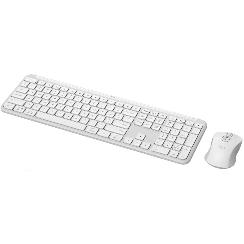 Logitech MK950 Signature Slim Wireless Keyboard and Mouse Combo (Off White)