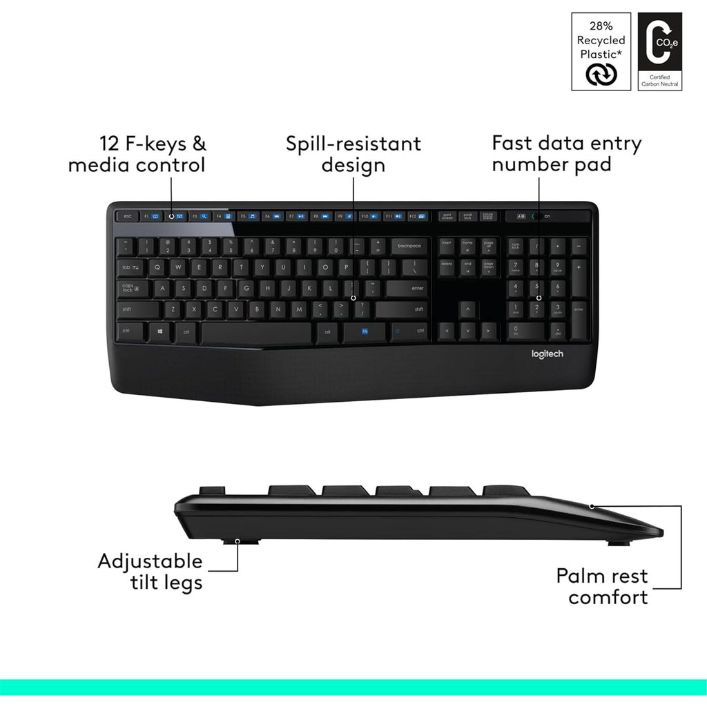 Logitech MK345 Wireless Keyboard and Mouse Combo