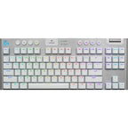 Logitech G915 X LIGHTSPEED TKL Low-Profile Wirelees Gaming Keyboard (White) 