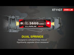 Klarus XT11GT 2000 Lumens torch with battery