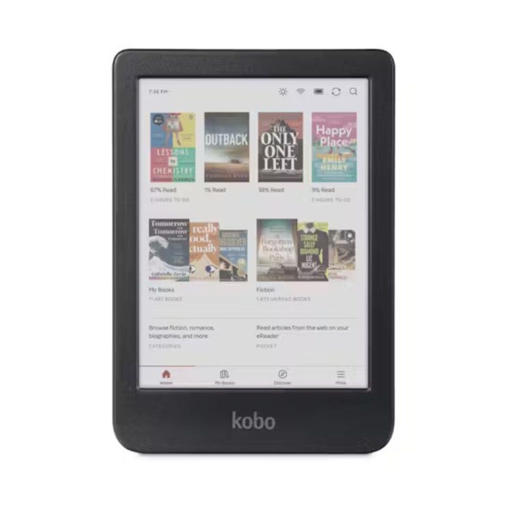 Kobo Clara Colour (Black) with SleepCover Case (Dusk Blue)