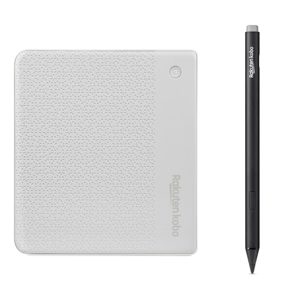 Kobo Libra Colour White and Kobo Stylus 2 with Replacement Tips
