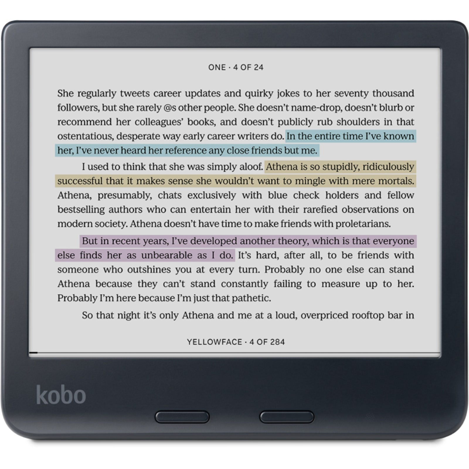 Kobo Libra Colour Black with Notebook SleepCover Case (Sand Beige)