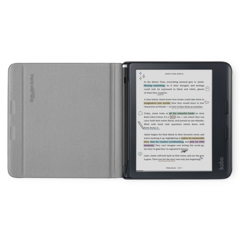 Kobo Libra Colour Notebook SleepCover Case (Black) 
