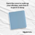 Kobo Libra Colour Black with SleepCover Case (Dusk Blue)
