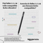 Kobo Libra Colour White and Kobo Stylus 2 with Replacement Tips