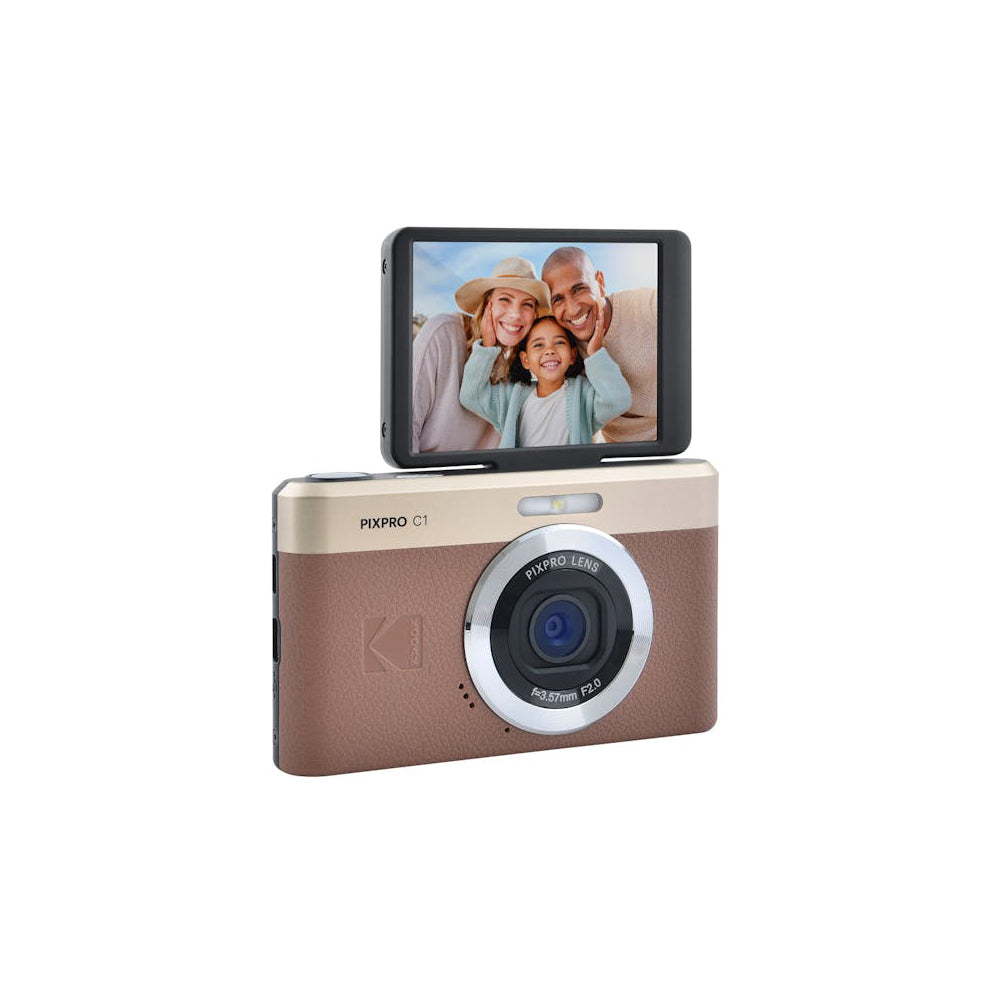 Kodak PIXPRO C1 Digital Compact Camera (Brown) Online | digiDirect