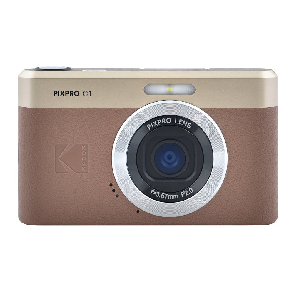 Kodak PIXPRO C1 Digital Compact Camera (Brown) 