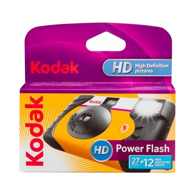 Kodak Power Flash SUC HD 27+12 = 39 Exposures Single Use Camera