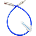 Kondor Blue Mini XLR to 3.5mm Gold Stereo Mini Plug for Lav Mics and BMPCC 4K/6K